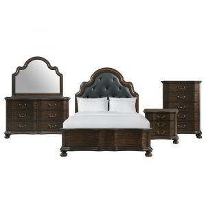 Picket House Furnishings - Serena King 2-Drawer Platform Storage 5PC Bedroom Set - AV600KB5PC