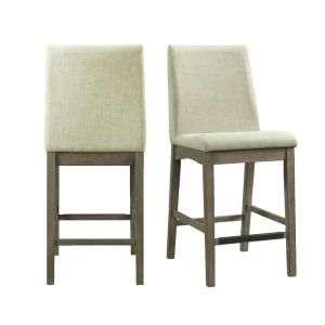 Picket House Furnishings - Simms Counter Side Chair in Grey - (Set of 2) - DPR300CSCN