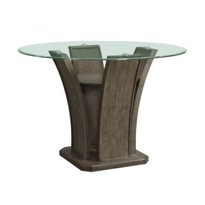 Picket House Furnishings - Simms Round Counter Dining Table in Grey - DPR300RCDTTB
