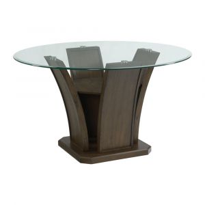 Picket House Furnishings - Simms Round Standard Height Dining Table in Walnut - DPR500RDTTB