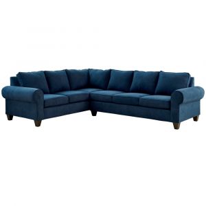 Picket House Furnishings - Sole Sectional Set in Jessie Navy - U-705-8250-SS