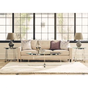 Picket House Furnishings - Sophia 3Pc Occasional Table Set Coffee Table And Two End Tables in Clear - CLC1003PC