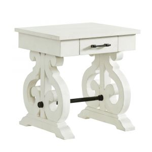 Picket House Furnishings - Stanford Chair Side Table in White - TST700ST