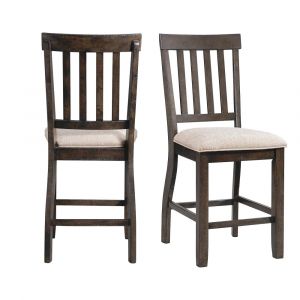 Picket House Furnishings - Stanford Counter Slat Back Side Chair (Set of 2) - DST190CSC