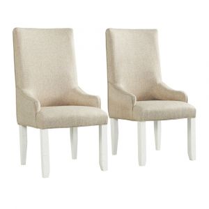 Picket House Furnishings - Stanford Parson Chair in White - (Set of 2) - DST700PC