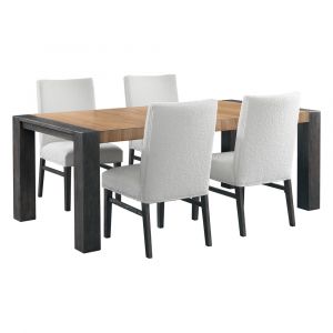 Picket House Furnishings - Stephen 5PC Standard Height Dining Set in Black-Table and Four Chairs - D-3720-8-5PC