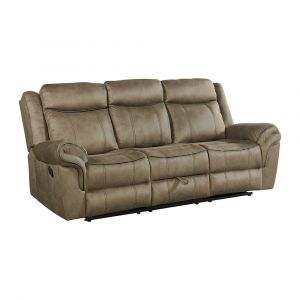 Picket House Furnishings - Tasso Motion Sofa with Dropdown in T101 Brown - 59928-038-2X
