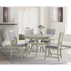 Picket House Furnishings Taylor Standard Height 5PC Dining Set in Bisque - DAH7005PC
