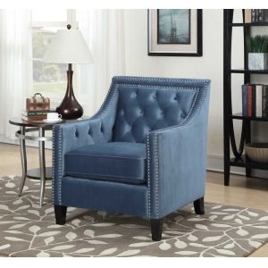 Picket House Furnishings - Teagan Accent Chair in Marine Blue - UTF291100