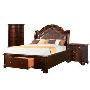Picket House Furnishings - Tomlyn King Storage 3PC Bedroom Set - TB6003KB