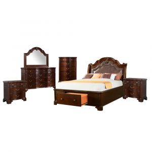 Picket House Furnishings - Tomlyn King Storage 6PC Bedroom Set - TB6006KB