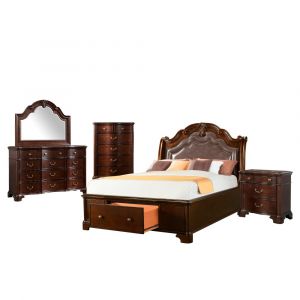 Picket House Furnishings - Tomlyn Queen Storage 5PC Bedroom Set - TB6005QB