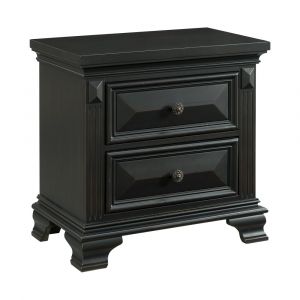 Picket House Furnishings - Trent 2-Drawer Nightstand in Antique Black - CY650NS