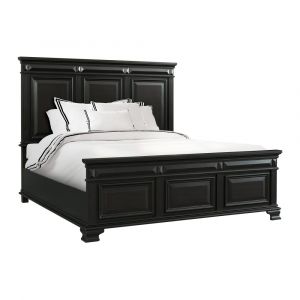 Picket House Furnishings - Trent King Panel Bed in Antique Black - CY600KB