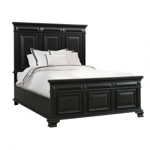 Picket House Furnishings - Trent Queen Panel Bed in Antique Black - CY600QB