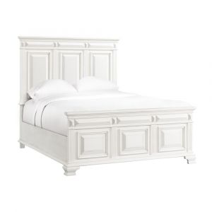 Picket House Furnishings - Trent Queen Panel Bed in White - CY700QB