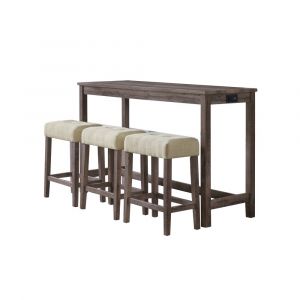 Picket House Furnishings - Turner Multipurpose Bar Table Set in Grey - CDOL300BTSP