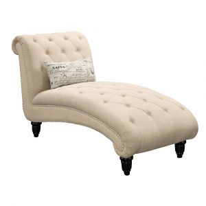 Picket House Furnishings - Twine Chaise with French Script Pillow - UTW082110
