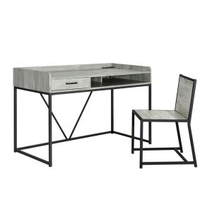 Picket House Furnishings - Valley Desk & Chair in Grey - CKPS300DKCH
