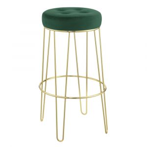 Picket House Furnishings - Vera Bar Stool in Emerald - (Set of 2) - R-2190-294-BSE