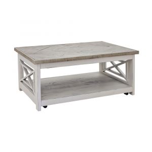 Picket House Furnishings - Willa Rectangular Coffee Table in White - M.9920.293.CT