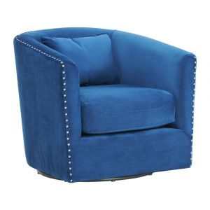 Picket House Furnishings - Zola Swivel Chair in Cobalt - UST1815102SWE