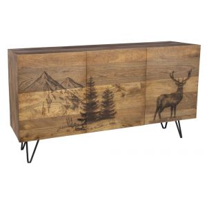 Porter Designs -  Alpine Solid Wood Sideboard, Natural - 07-215-06-55471
