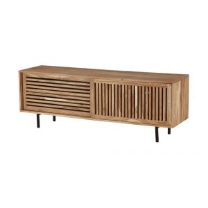 Porter Designs -  Bauhaus Solid Acacia Wood TV Stand, Natural - 06-162-03-0160