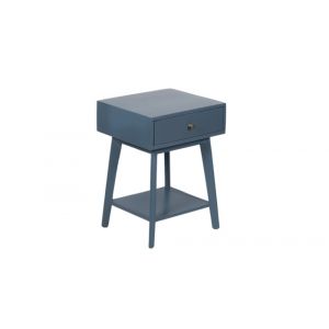 Porter Designs -  Capri Solid Wood End Table, Blue - 04-108-04-6843