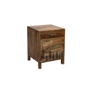 Porter Designs -  Cascade Solid Wood Nightstand, Natural - 04-215-04-6598