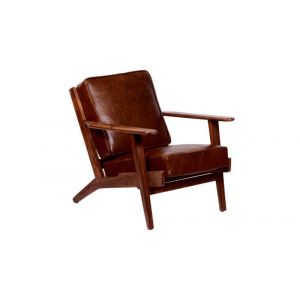Porter Designs -  Corvallis Solid Sheesham Wood Accent Chair, Brown - 02-108-06-0441