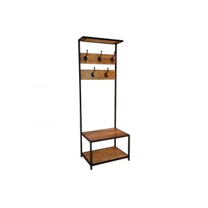 Porter Designs -  Delancy Solid Wood Bookcase, Brown - 09-116-13-0133