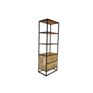 Porter Designs -  Delancy Solid Wood Bookcase, Brown - 09-116-28-3264