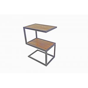Porter Designs -  Delancy Solid Wood End Table, Brown - 05-116-07-1001
