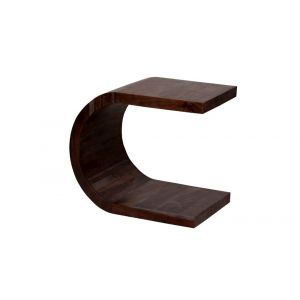 Porter Designs -  Ellipse Solid Acacia Wood End Table, Brown - 05-194-08-7411