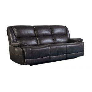 Porter Designs -  Ennis Triple Power Reclining Sofa, Black - 03-202C-01-4830