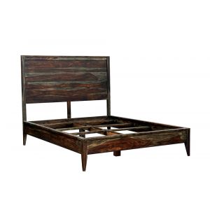 Porter Designs - Fall River Solid Sheesham Wood King Bed, Gray - 04-117-17-4482-KIT