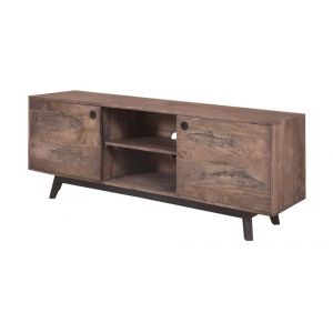 Porter Designs -  Fish Solid Wood TV Stand, Gray - 06-215-10-5551