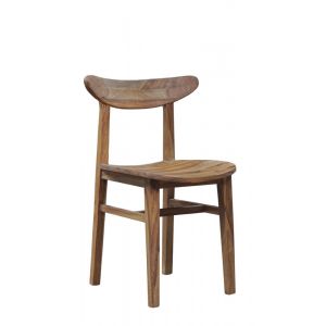 Porter Designs -  Fusion Solid Sheesham Wood Dining Chair, Natural - 07-117-02-6731