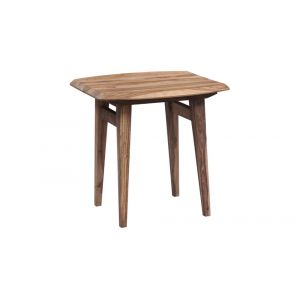 Porter Designs -  Fusion Solid Sheesham Wood End Table, Natural - 05-117-07-6741N