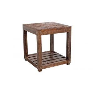 Porter Designs -  Gunnison Solid Acacia Wood End Table, Brown - 05-190-07-L005