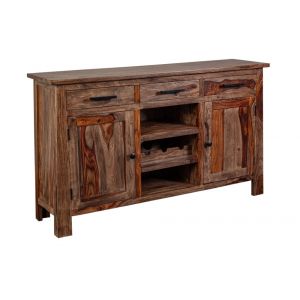 Porter Designs -  Kalispell Solid Sheesham Wood Bar Sideboard, Natural - 07-116-06-PDU103H