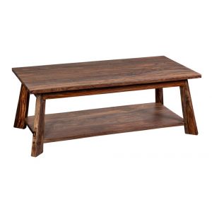 Porter Designs -  Kalispell Solid Sheesham Wood Coffee Table, Natural - 05-116-02-PDU114H