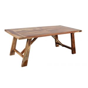 Porter Designs -  Kalispell Solid Sheesham Wood Dining Table, Natural - 07-116-01-PDU116