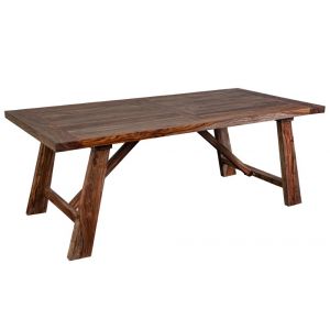 Porter Designs -  Kalispell Solid Sheesham Wood Dining Table, Natural - 07-116-01-PDU116H
