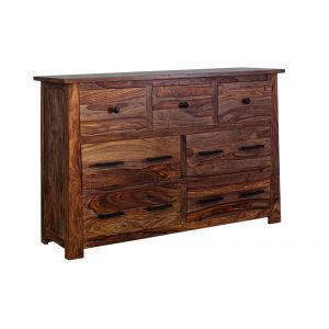 Porter Designs - Kalispell Solid Sheesham Wood Dresser, Brown - 04-196-01-2439