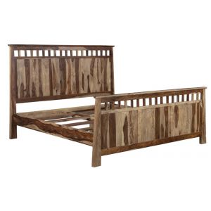 Porter Designs -  Kalispell Solid Sheesham Wood King Bed, Natural - 04-116-17-PDU101-KIT