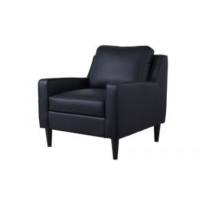 Porter Designs -  Lazio High Quality Leather Chair, Black - 02-204C-03-5990