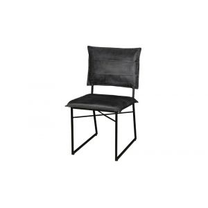Porter Designs -  Malin Top Quality Leather Dining Chair, Gray - 07-218-02-3407