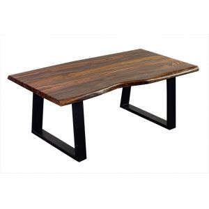 Porter Designs -  Manzanita Live Edge Solid Acacia Wood Coffee Table, Brown - 05-196-02-4640T-KIT